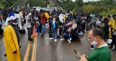 Inmigrantes con paso a Panamá y Colombia