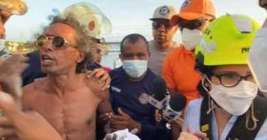 Hombre que “pretendía lanzarse” del puente Duarte baja tras la presencia de Alicia Ortega