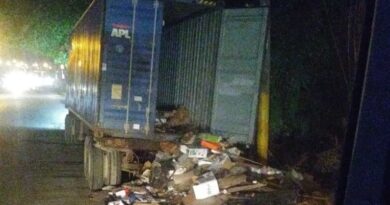 Ayuntamiento apresa conductor lanzó furgón de basura y escombros en la Charles de Gaulle