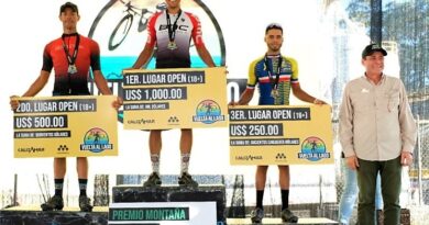 García y Vega, ganan 7ma Vuelta al Lago, premios en dólares, donan recaudación RD$ 150.000 a Sociedad San Vicente de Paúl