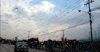 Meteorología: Nubes dispersa y chubascos aislados sobre gran parte del país