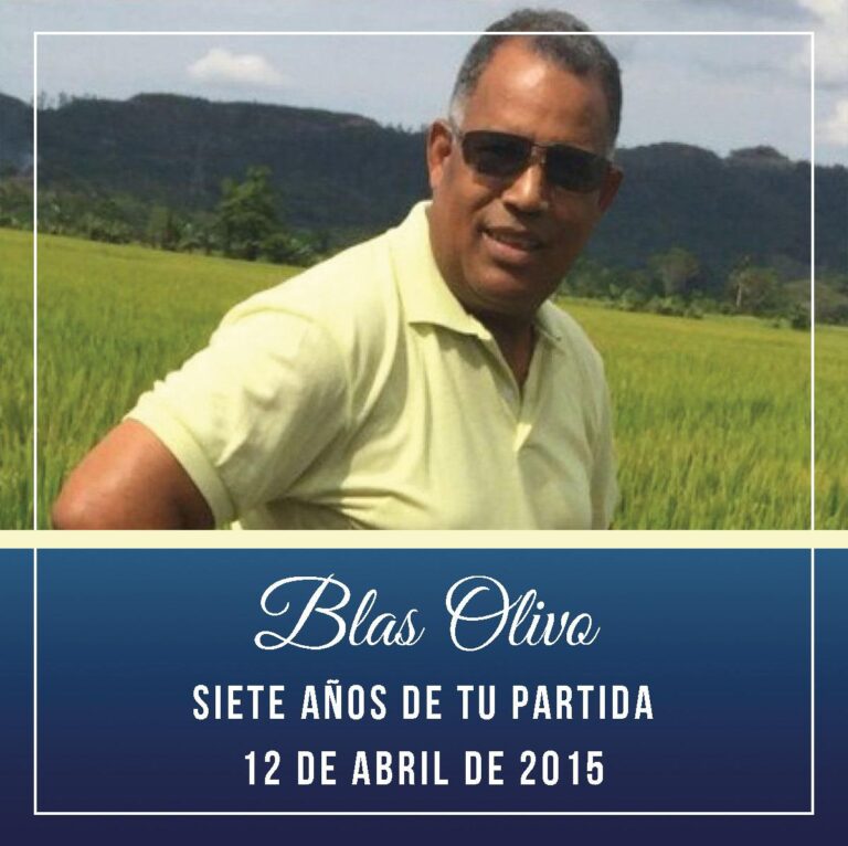 Siete años se cumplen hoy de la muerte de Blas Olivo