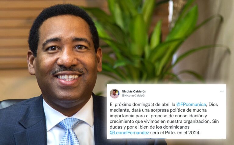 Nicolás Calderón: “Este domingo 3 la Fuerza del Pueblo dará una sorpresa política”