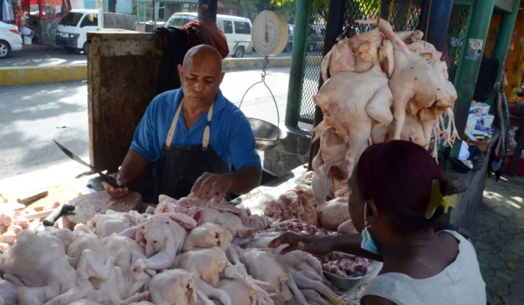 Precio de carne de pollo fluctúa entre 85 y 100 pesos la libra