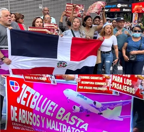 Piquetean a Jet Blue en NYC; empresa sigue incumpliendo