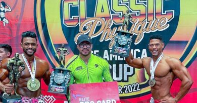 FDFF felicita dominicanos Reyes y García ganadores absolutos IFBB Classic Physique of America Cup’2022 Ecuador