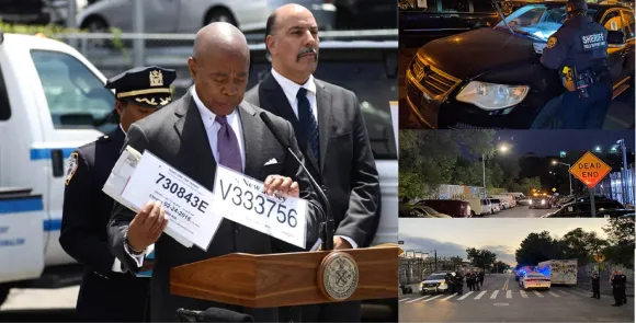 Confiscan 54 vehículos con placas de papel falsas en calles del Alto Manhattan durante “Operación Carros Fantasmas”