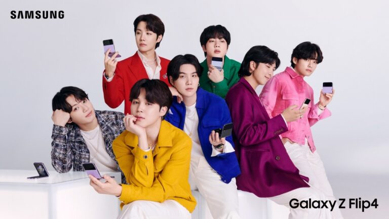 Samsung hace un takeover junto a BTS durante el Galaxy Unpacked 2022