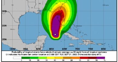 ‘Ian’ toca tierra hoy en el oeste de Cuba como huracán categoría 3