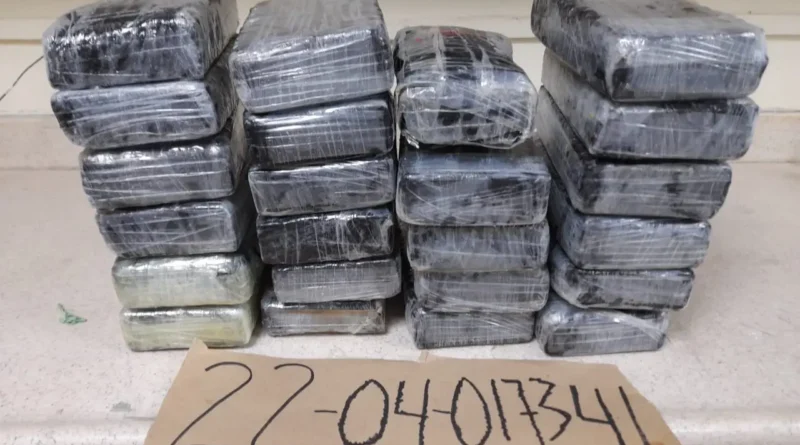 DNCD se incauta 23 paquetes de cocaína en la Ciénaga de Barahona