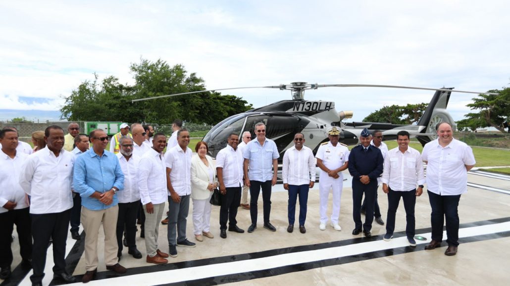 Presidente Abinader inaugura Helipuerto de Barahona por unos RD 26 millones