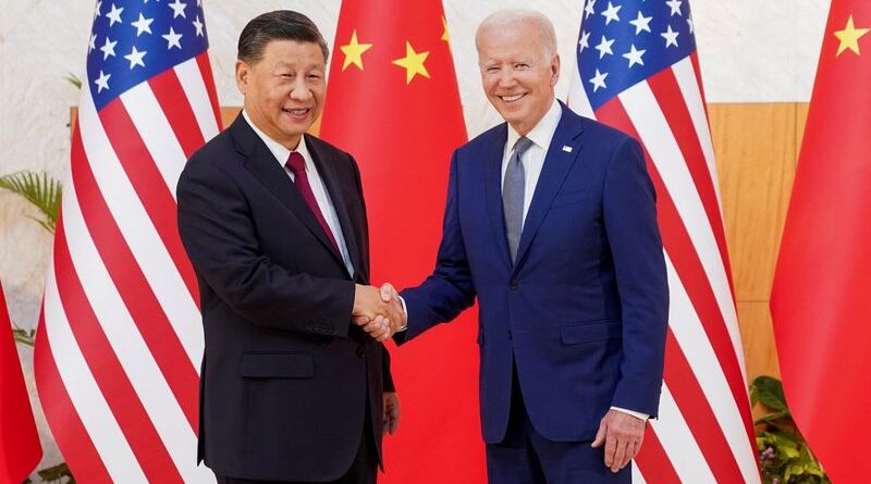 Apretón de manos entre Biden y Xi Jinping en medio de tensiones entre EEUU y China