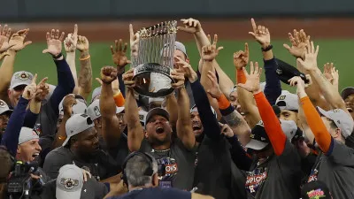 Los Astros celebran en grande su título de campeones de la Serie Mundial