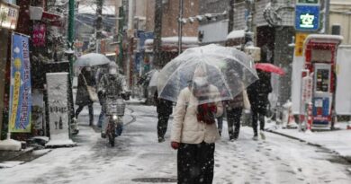 Ola de frío en Japón deja vuelos y trenes cancelados
