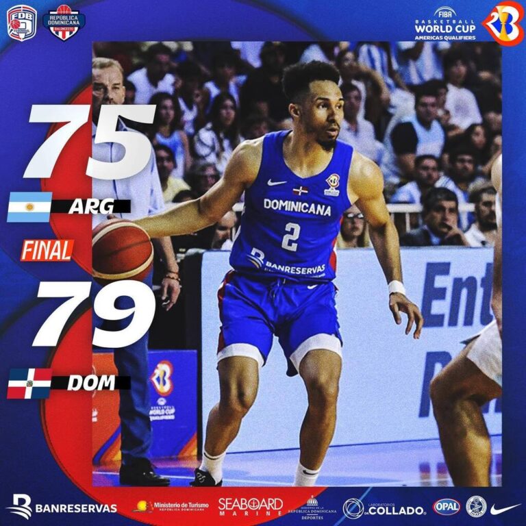 Selección Basket RD derrota en juego dramático a Argentina y obtiene boleto para el mundial