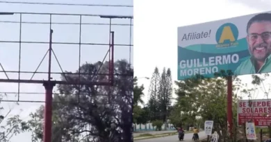 Alianza País denuncia que destruyen valla publicitaria en San Francisco de Macorís