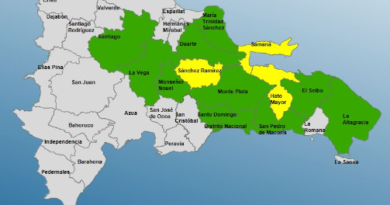 COE coloca 11 provincias en alerta verde y tres en amarilla por las lluvias