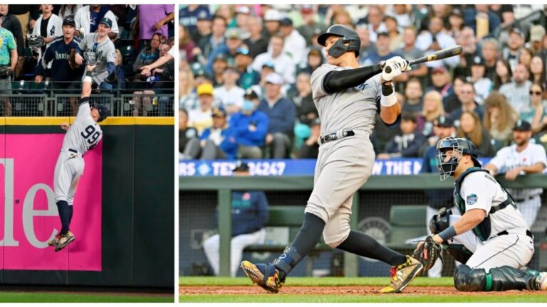 Aaron Judge dispara dos vuelacercas y se roba HR para guiar Yankees sobre Marineros