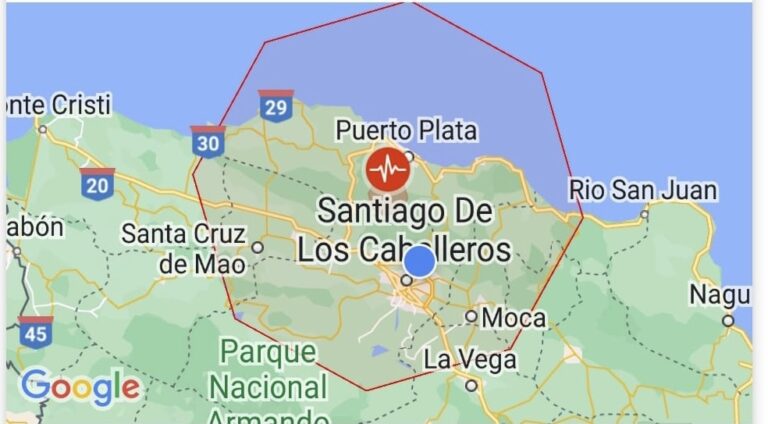 Temblor tierra 4.8 sacude este jueves zona dominicana P. Plata