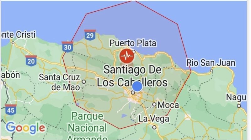 Temblor tierra 4.8 sacude este jueves zona dominicana P. Plata