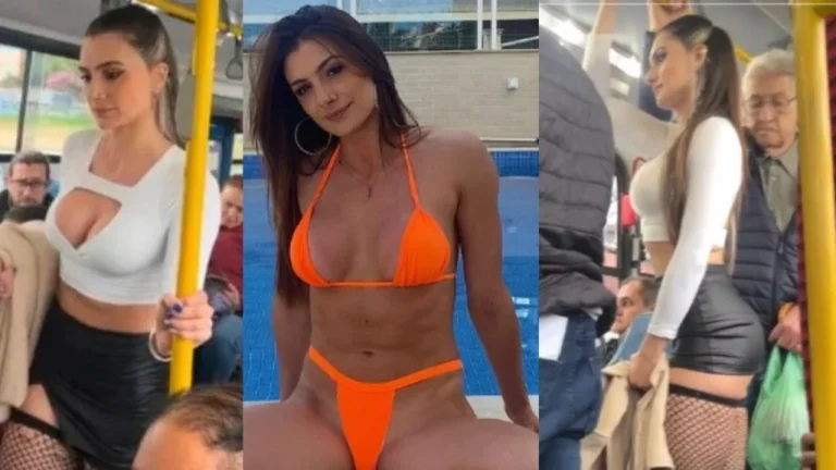 Famosa influencer y modelo se robó miradas en el transporte con su llamativo look