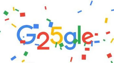 Google cumple 25 años y lo celebra con este “doodle”