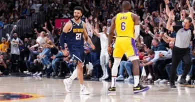 Jokic impone su ley ante Lakers; Nuggets reciben sus anillos