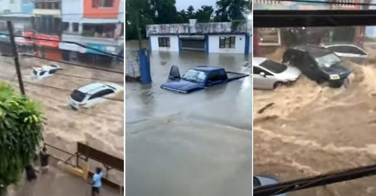 Rep. Dominicana con acumulados de lluvias de 300 mm en 24 horas
