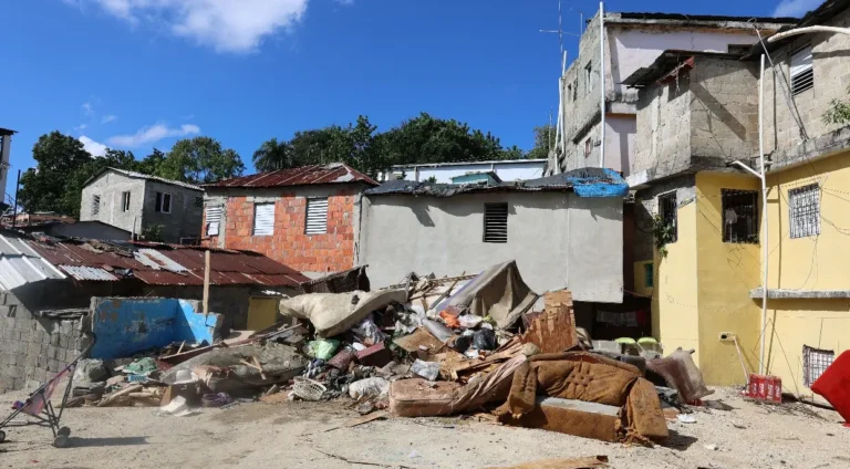 Villa Marina y Girasoles tapadas de lodo y basura