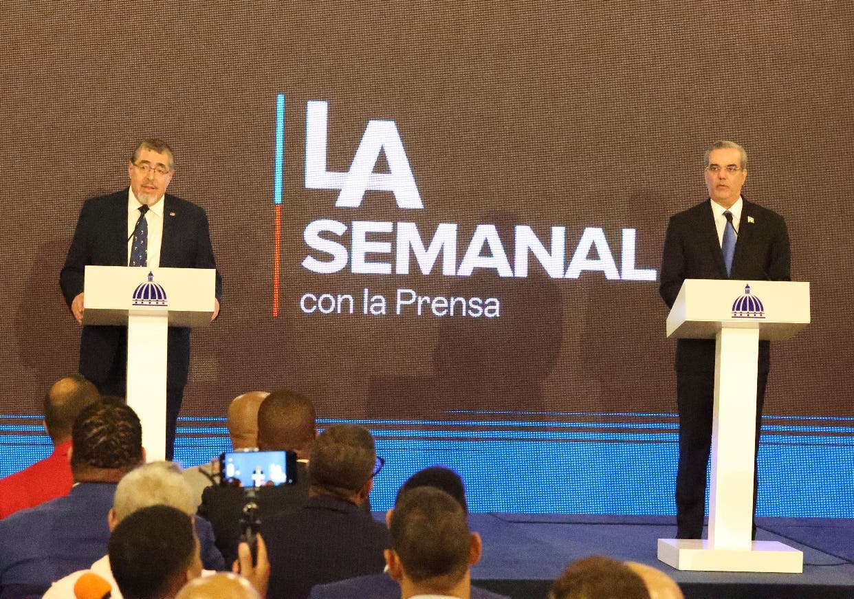 Abinader da apoyo a presidente electo de Guatemala