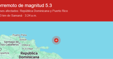 Terremoto de magnitud 5.3 se registró en Samaná durante la madrugada