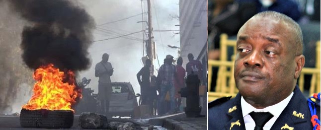 Pandilla ataca y quema la casa del jefe de la Policía Nacional de Haití