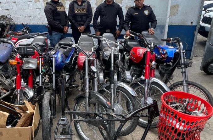 PN recupera 10 motocicletas, chasis y piezas reportadas robadas en SPM