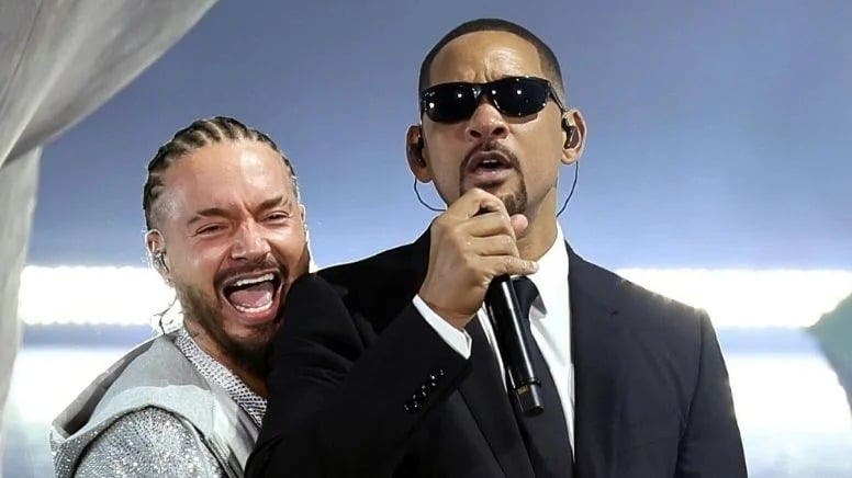 Will Smith dio la sorpresa en Coachella al cantar junto a J Balvin “Men in Black»