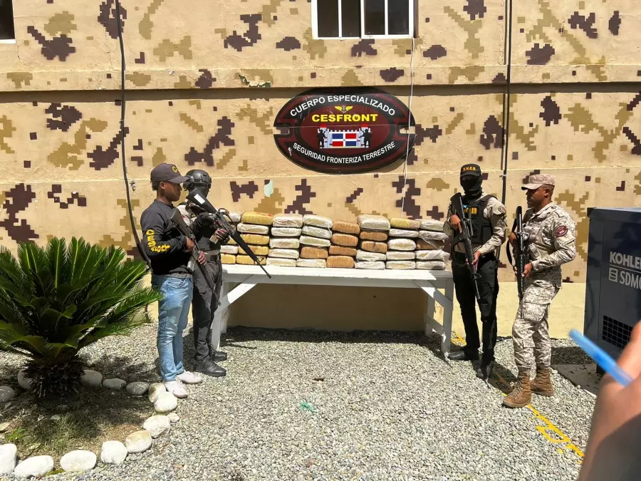 Incautan 384 libras de marihuana en Elías Piña