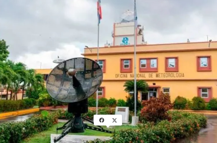 Indomet pronostica temperaturas calurosas y aguaceros hacia el interior de RD