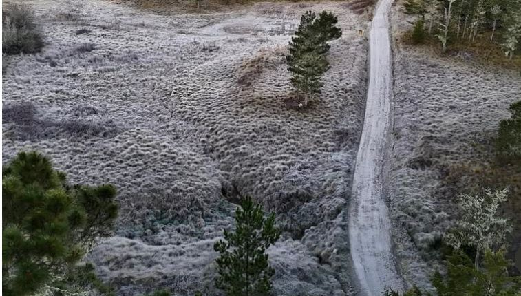 ¡Congelado! Valle Nuevo registra temperaturas de hasta -2°C