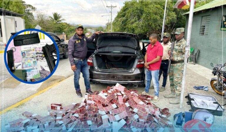 Arrestan un cabo de la Policía con 80 mil cigarrillos de contrabando en Elías Piña