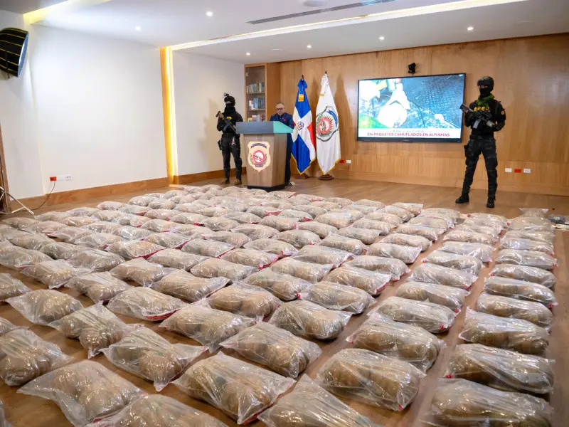 DNCD dice hallan cocaína en auyamas plásticas, indagan