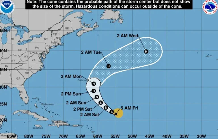 ¿Dónde está hoy la tormenta Gabrielle?