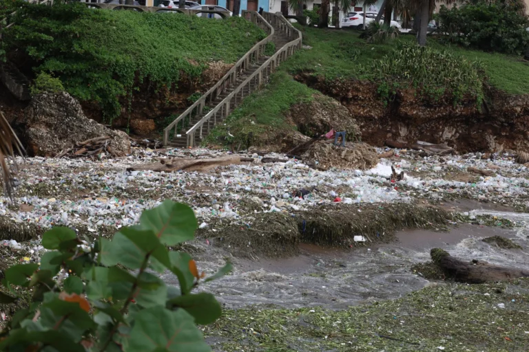 El litoral de Santo Domingo está atestado de basura