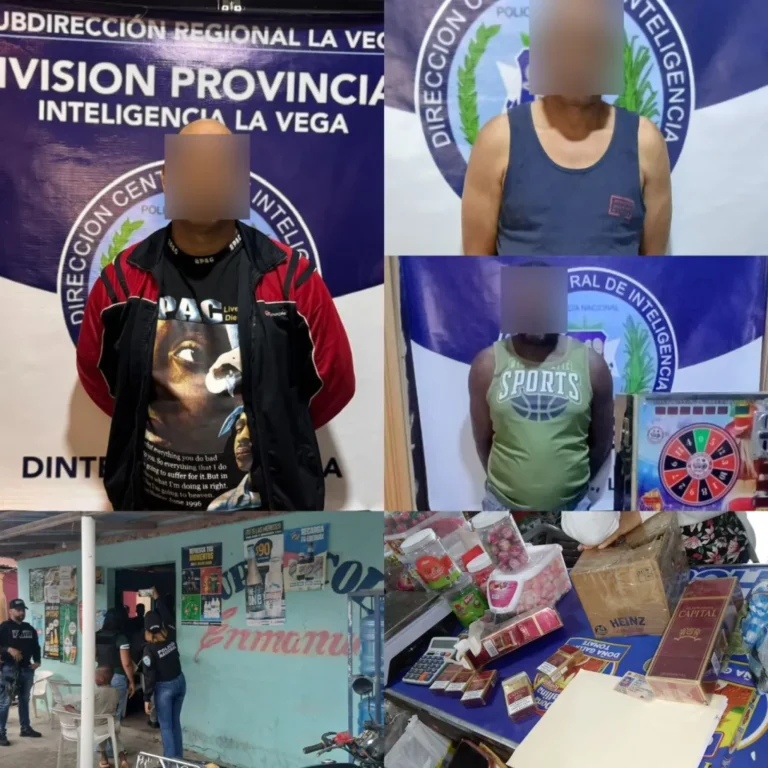 Dintel realiza varios allanamientos en La Vega y arresta varios por diversos delitos