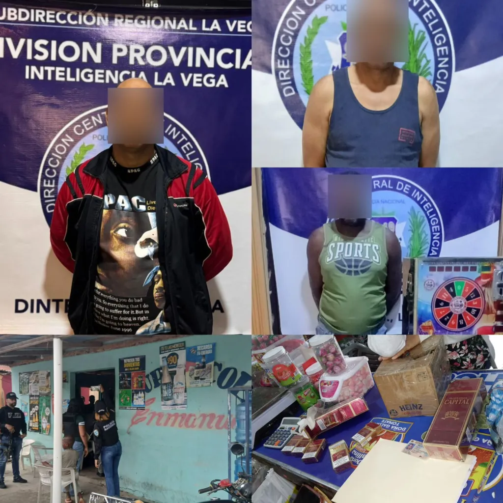 Dintel realiza varios allanamientos en La Vega y arresta varios por diversos delitos