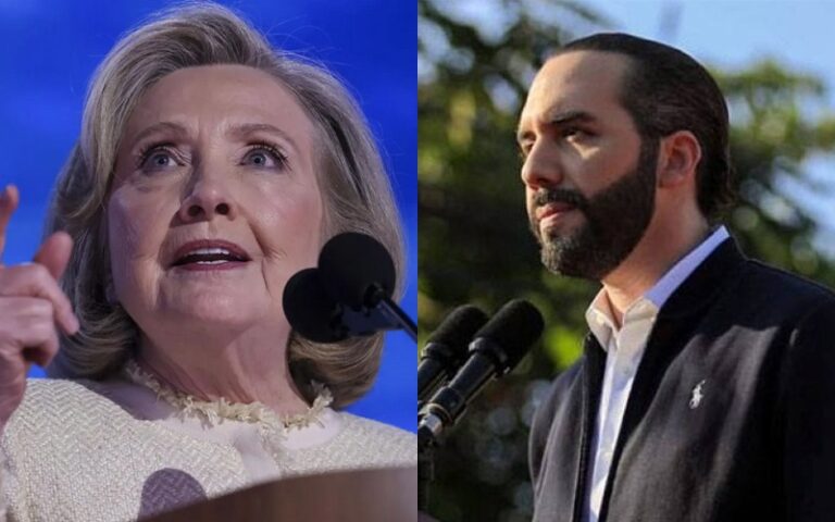 Bukele responde a Hillary Clinton sobre acusaciones de brutalidad en megacárcel