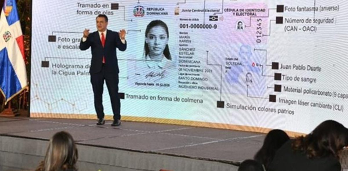 JCE presenta diseño de la nueva cédula de identidad
