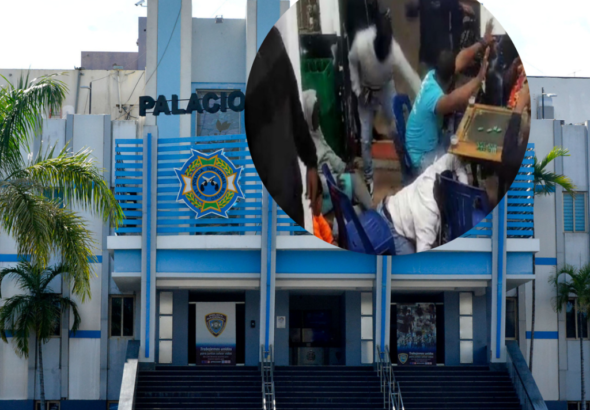 Autoridades buscan cuatro hombres que asaltaron varias personas en una cafetería de San Isidro