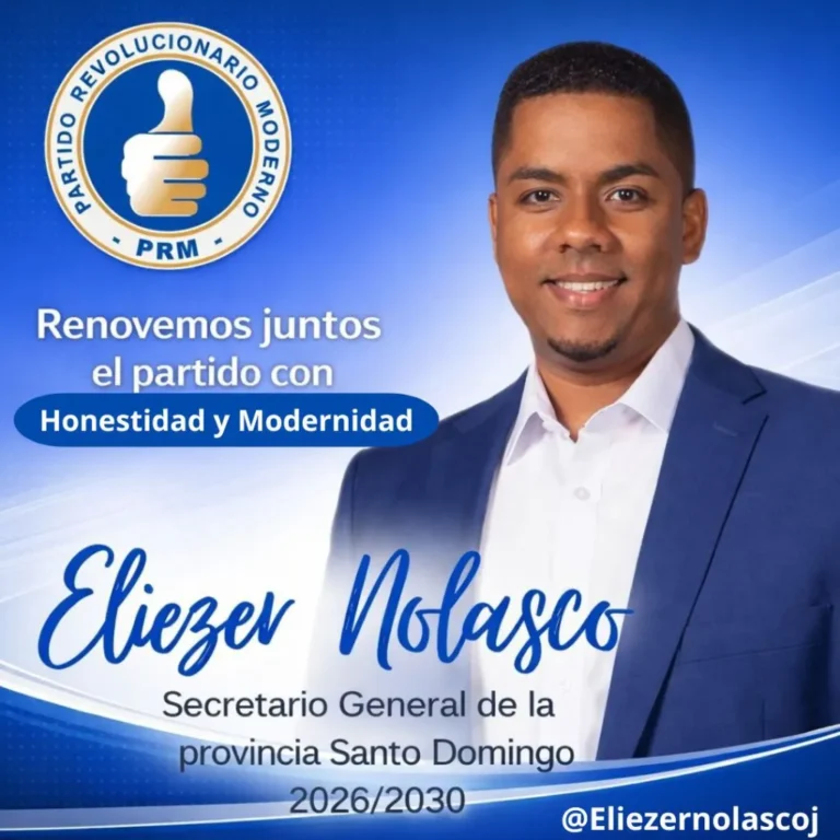 Anuncian aspiraciones de Eliezer Nolasco a la Secretaría General del PRM en Santo Domingo