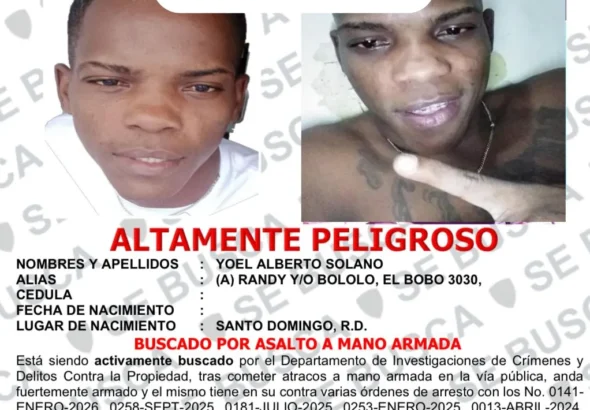 Cae abatido “Bololo” al enfrentar patrulla en el Distrito Nacional