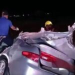 Choque frontal deja cuatro muertos y un niño herido este domingo, en la Autopista Duarte