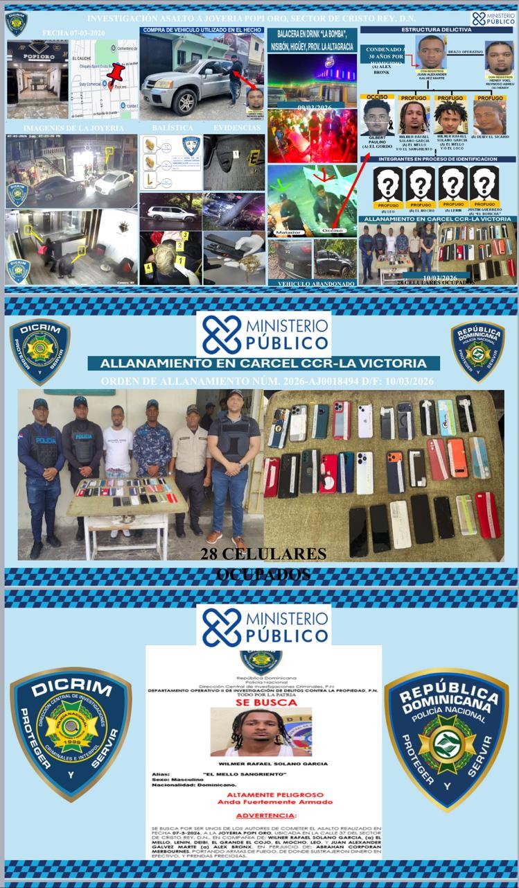 Un recluso de La Victoria coordinó asalto a joyería en Cristo Rey; operaba con 28 celulares desde prisión